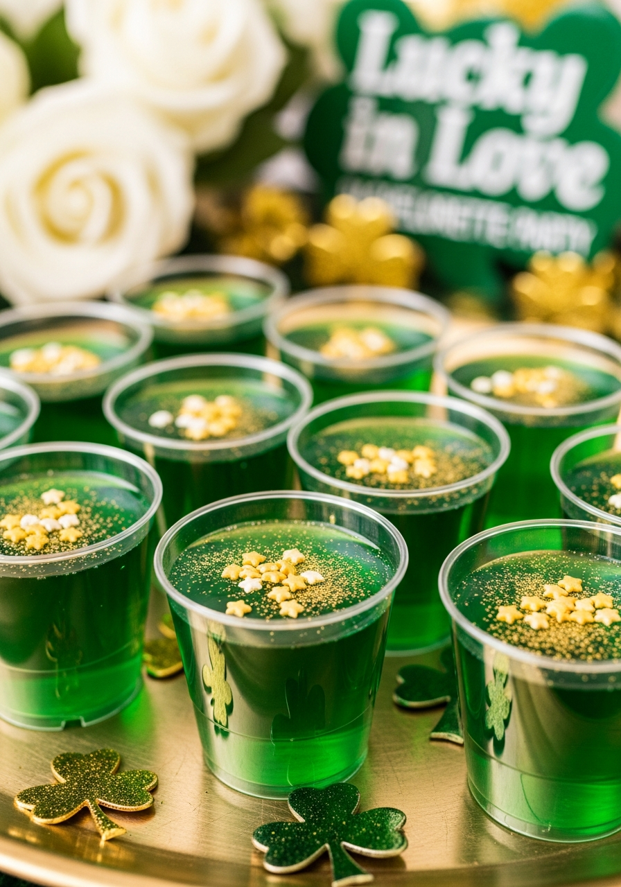35. Lucky Green Jello Shots