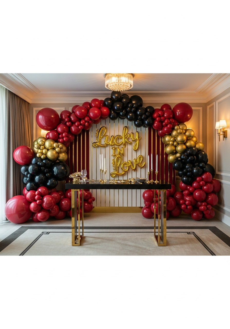 5. Gold and Red Lucky Decor