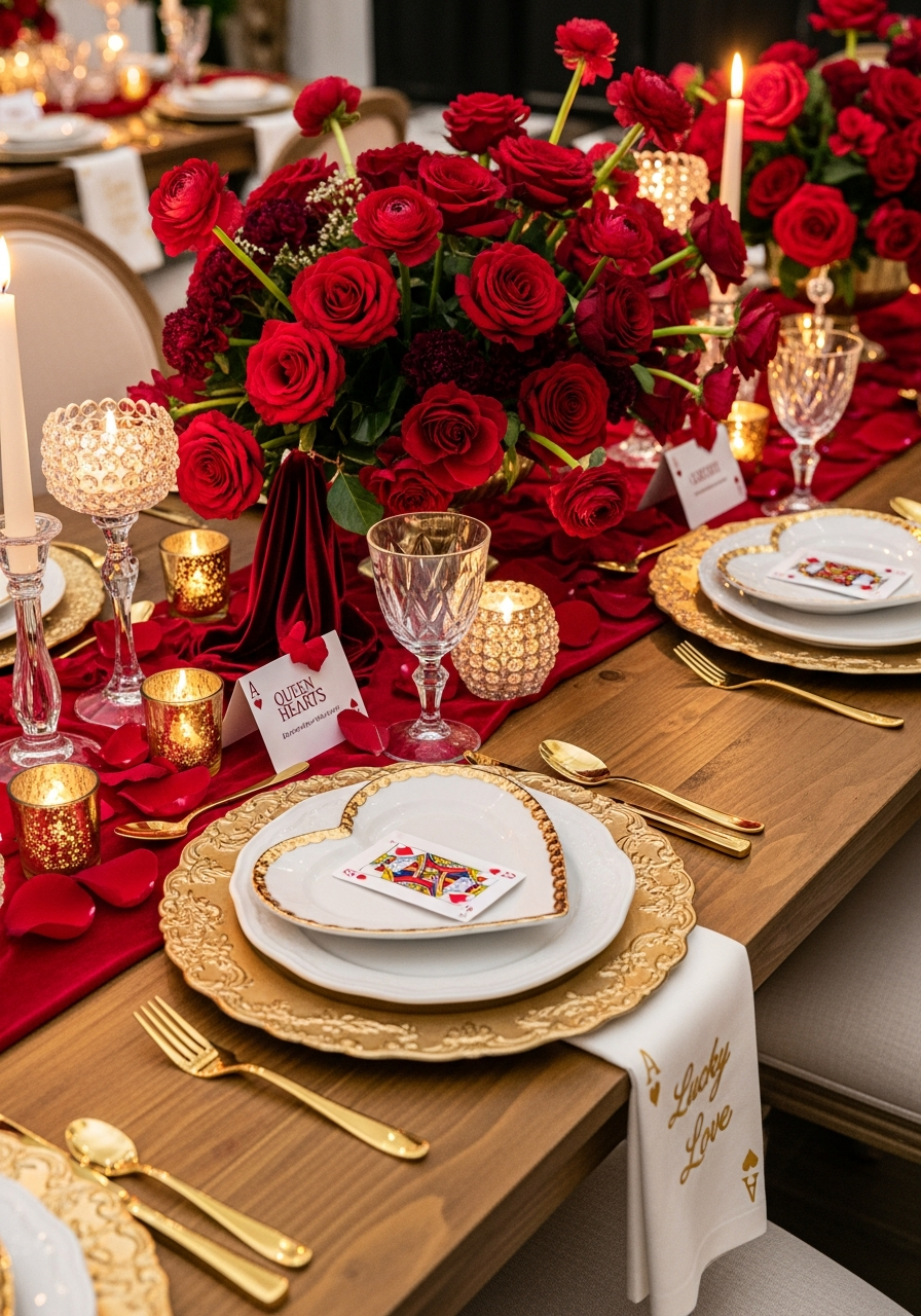 6. Queen of Hearts Theme Table