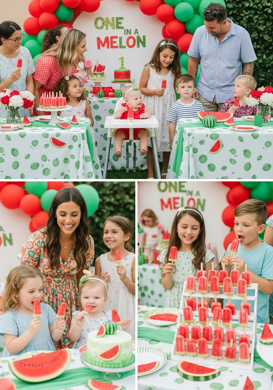 Cool Popsicle Treats - One in a Melon First Birthday Ideas