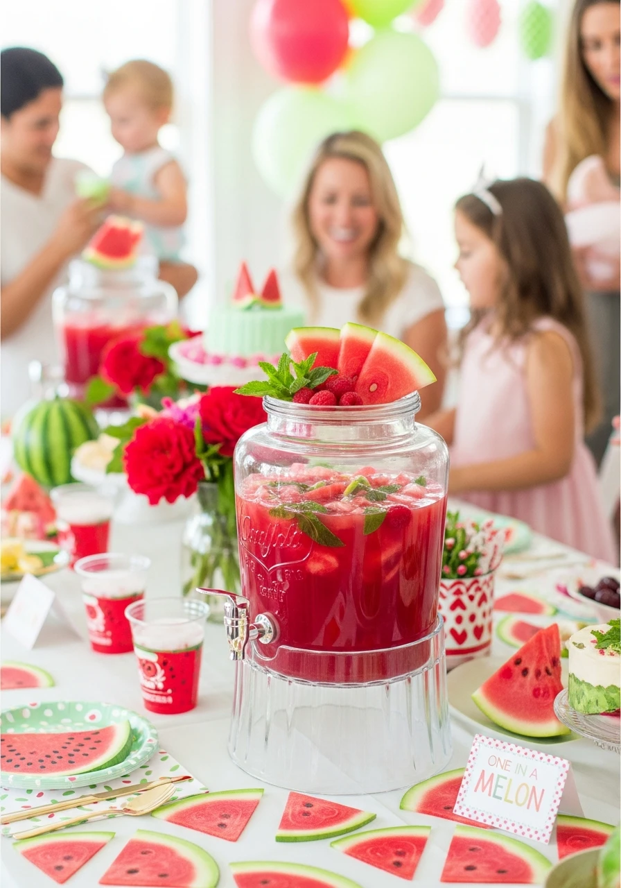 Refreshing Punch - One in a Melon First Birthday Ideas