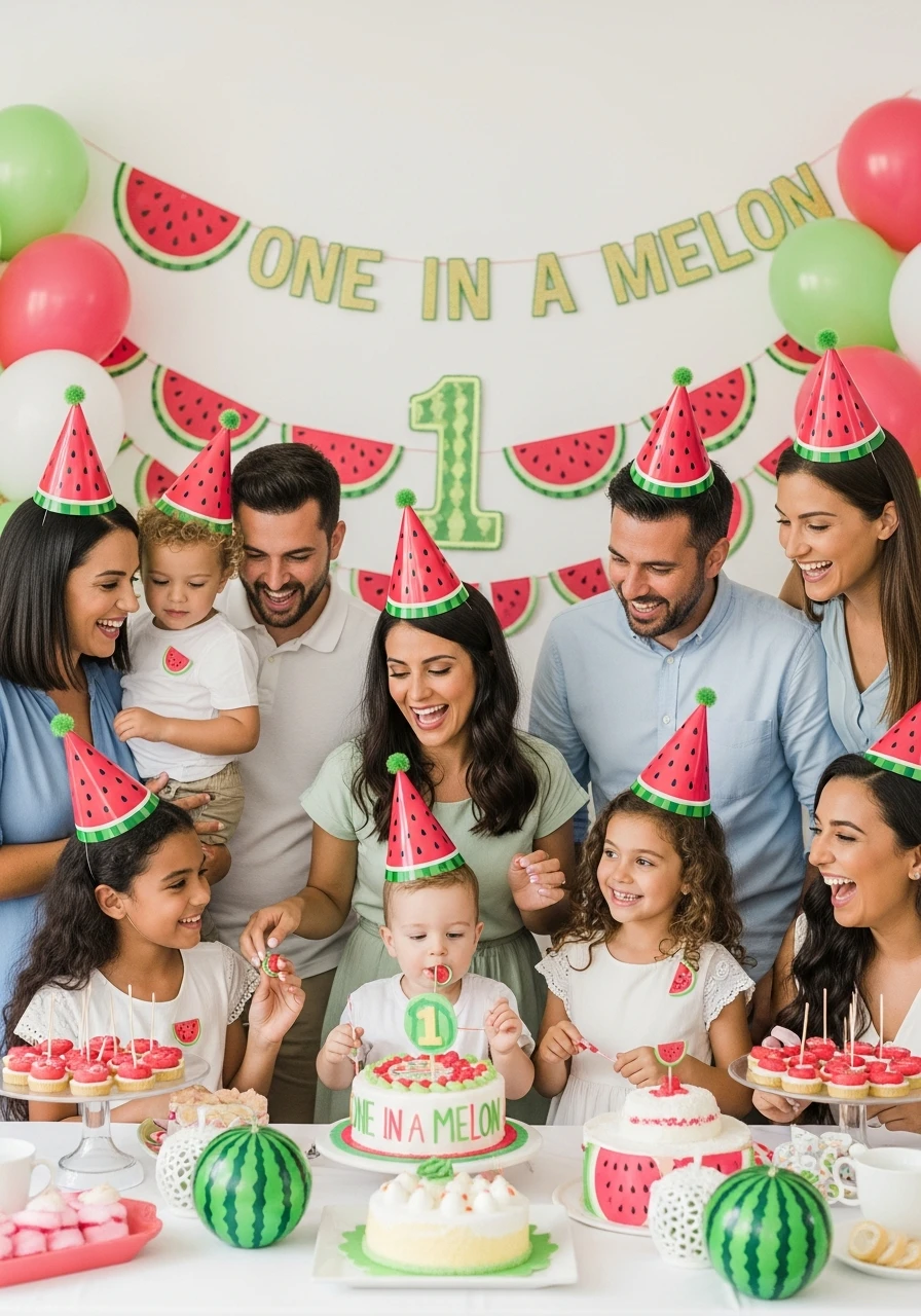 Fun Party Hats - One in a Melon First Birthday Ideas