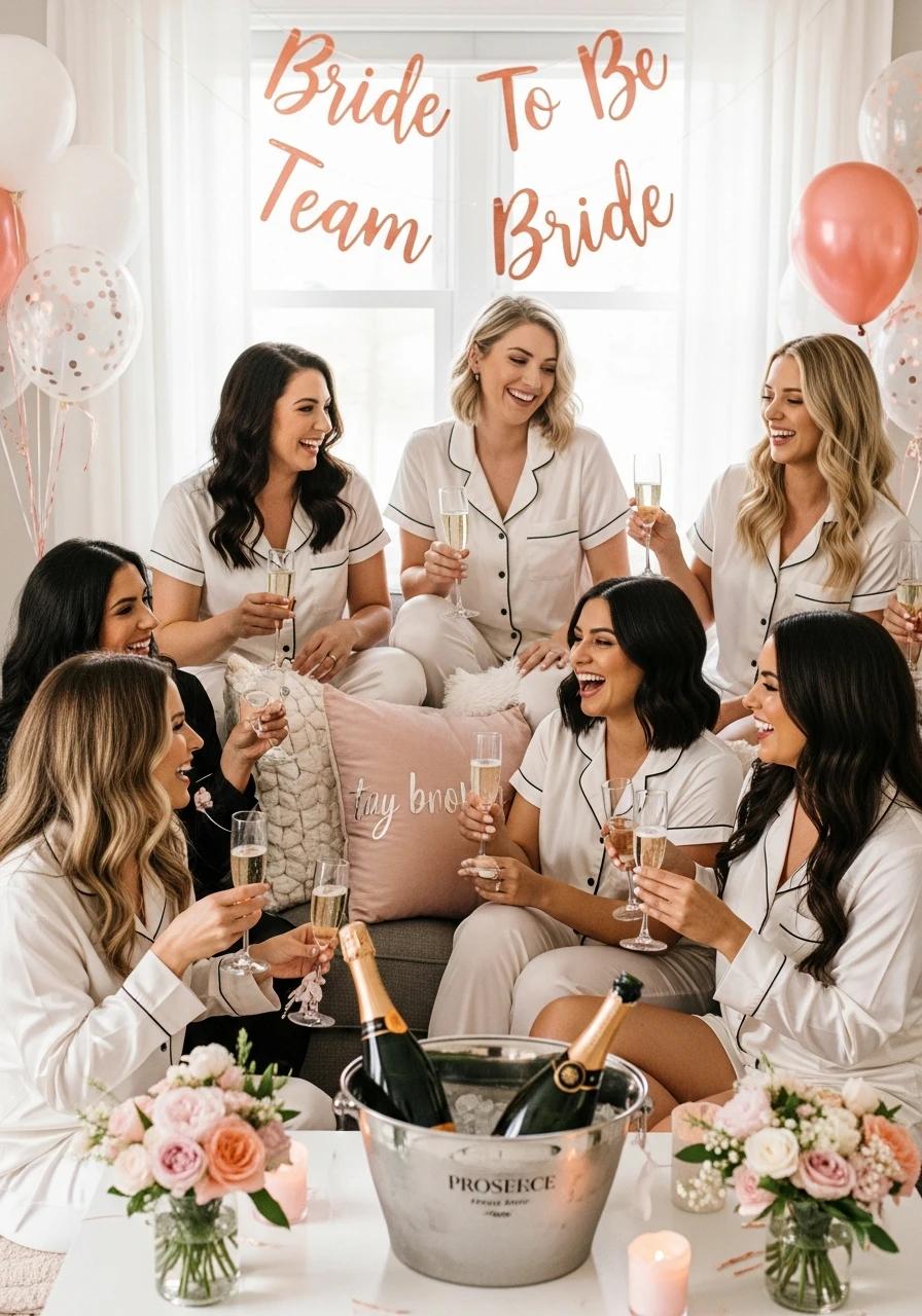 Never Have I Ever - PJs and Prosecco Bachelorette Party Ideas