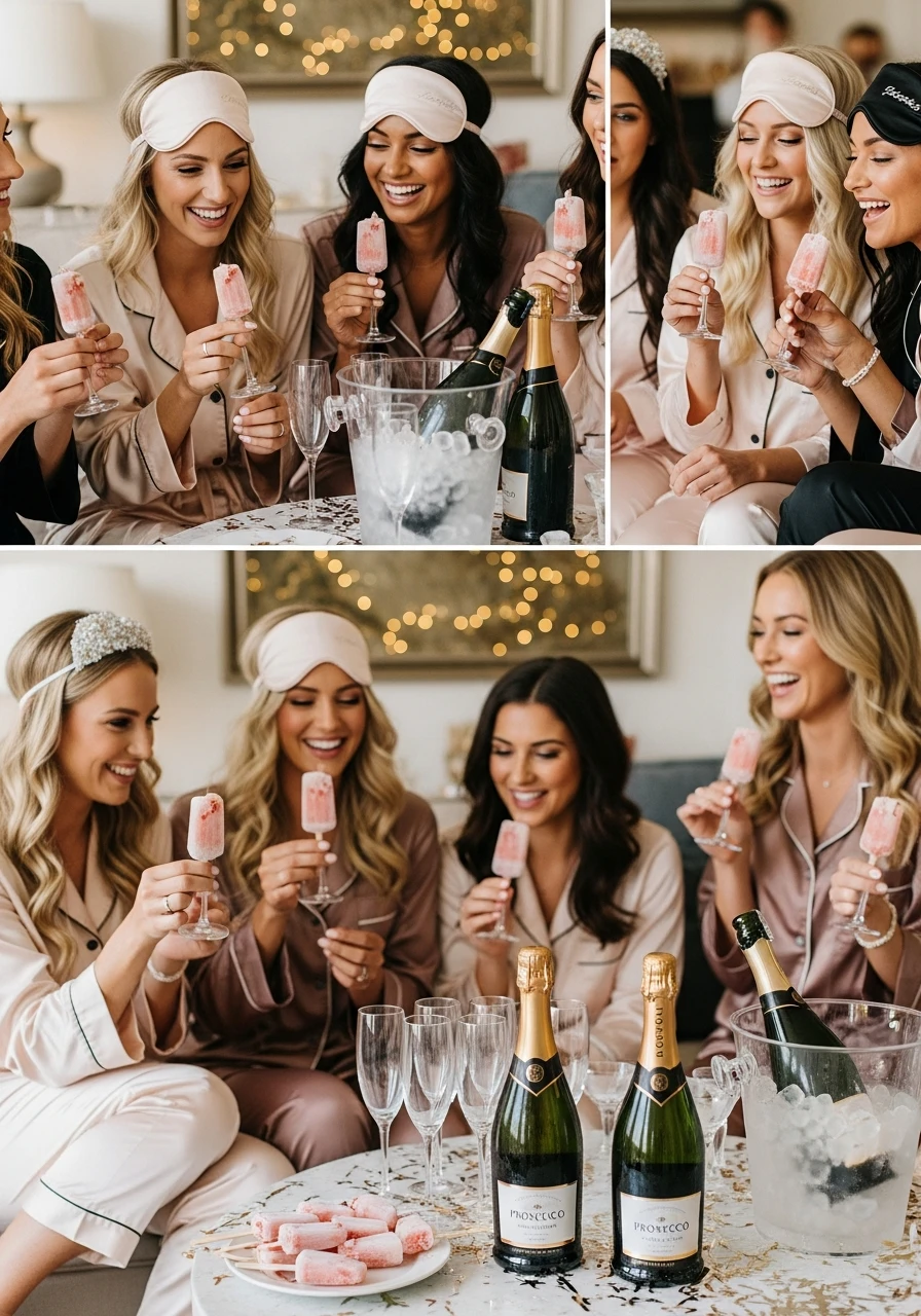 Prosecco Popsicles - PJs and Prosecco Bachelorette Party Ideas
