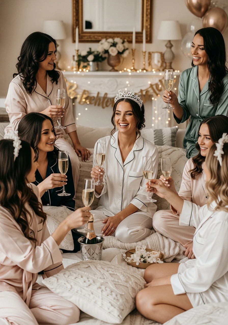 Bride Crown or Tiara - PJs and Prosecco Bachelorette Party Ideas
