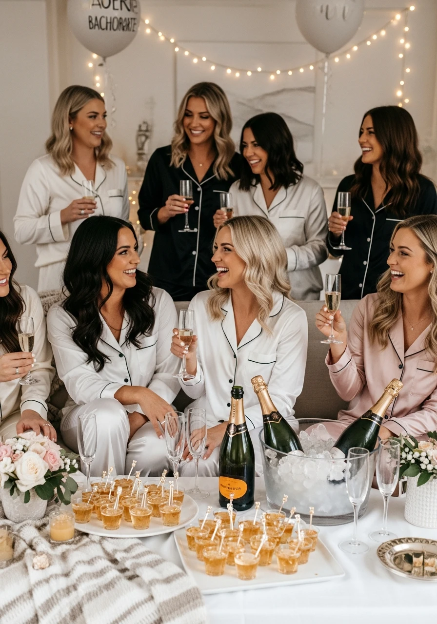 Champagne Jello Shots - PJs and Prosecco Bachelorette Party Ideas