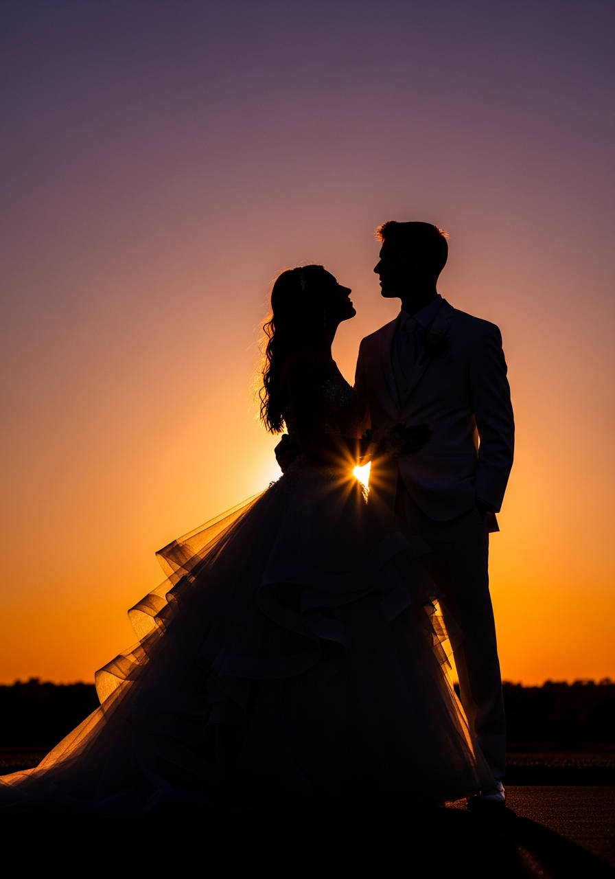 15. Sunset Silhouette Photo