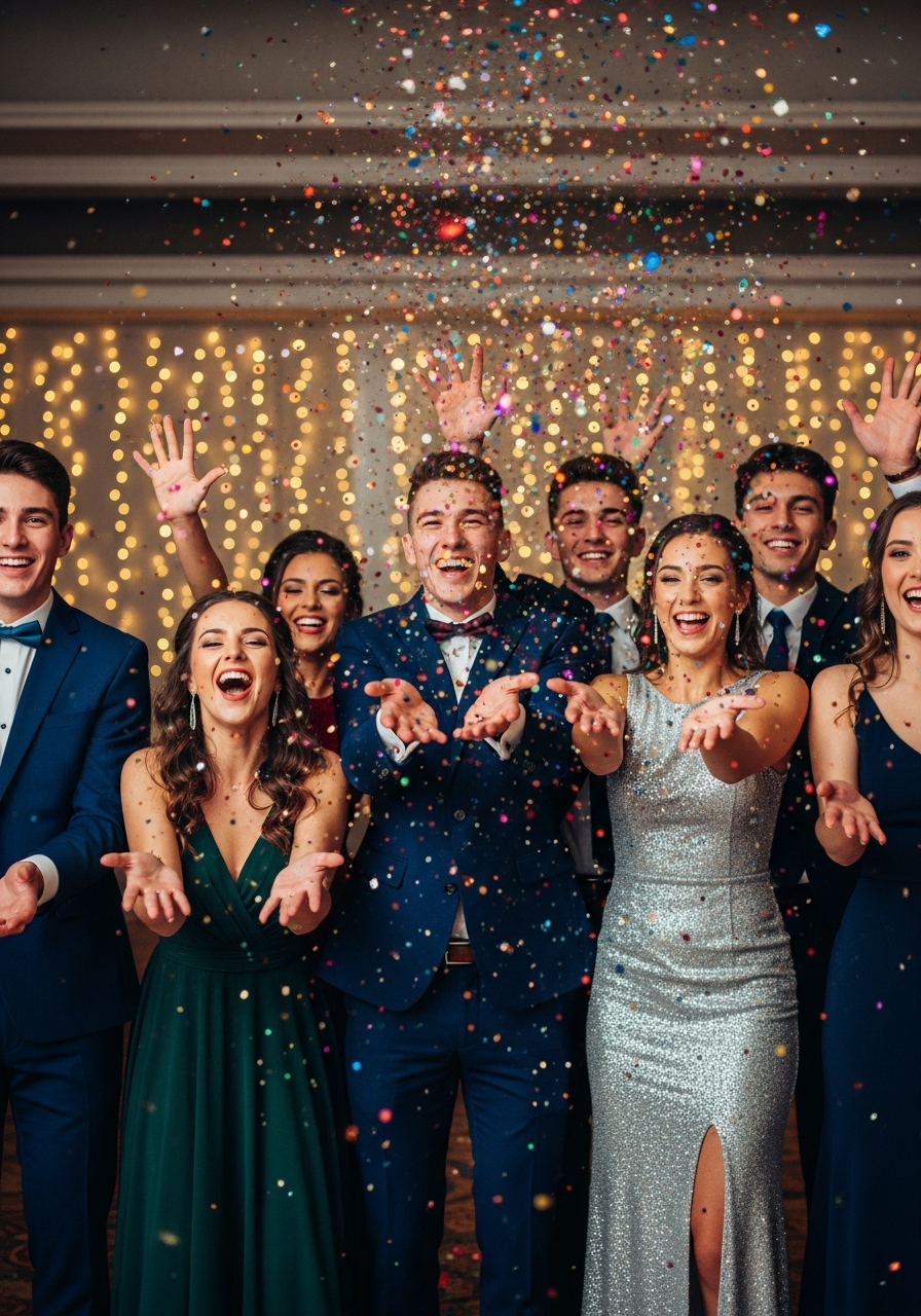 21. Confetti Toss Photo