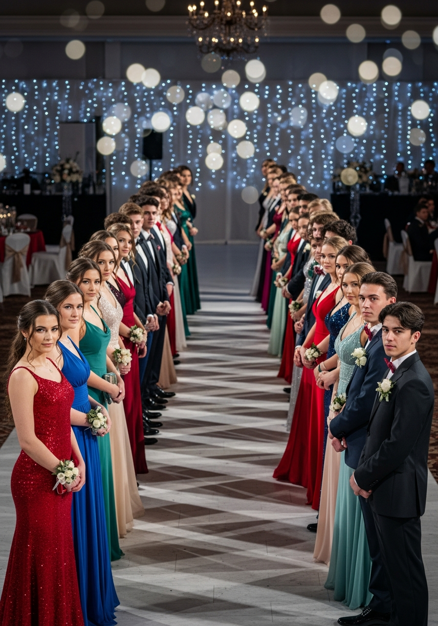 22. The Prom Lineup Pose