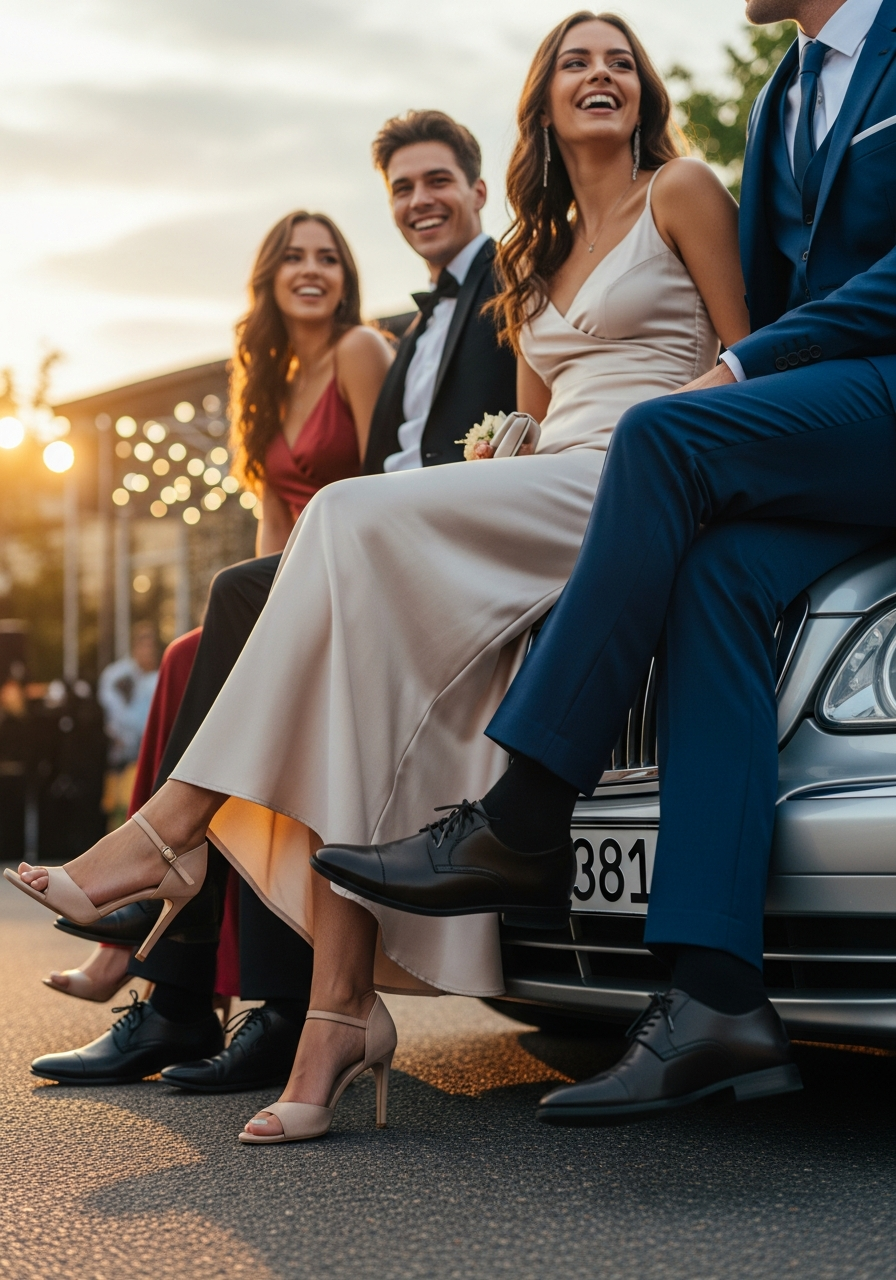 23. Sitting on Car Hood