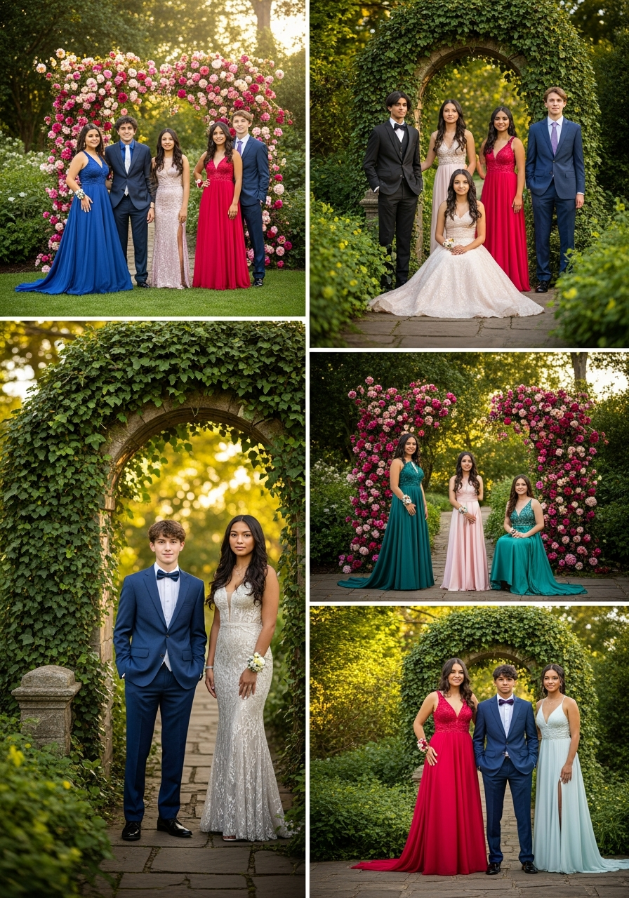 27. Enchanted Garden Prom Portraits
