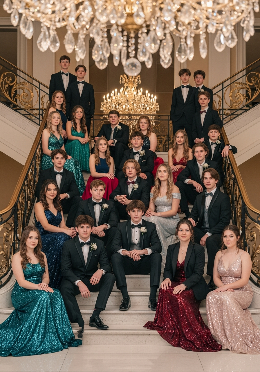 7. Staircase Group Pose