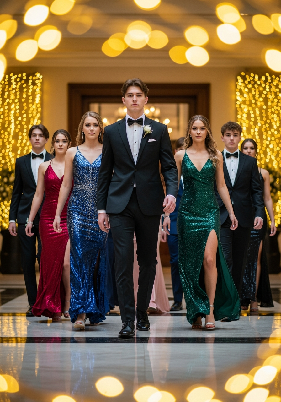 8. Prom Squad Walking Photo