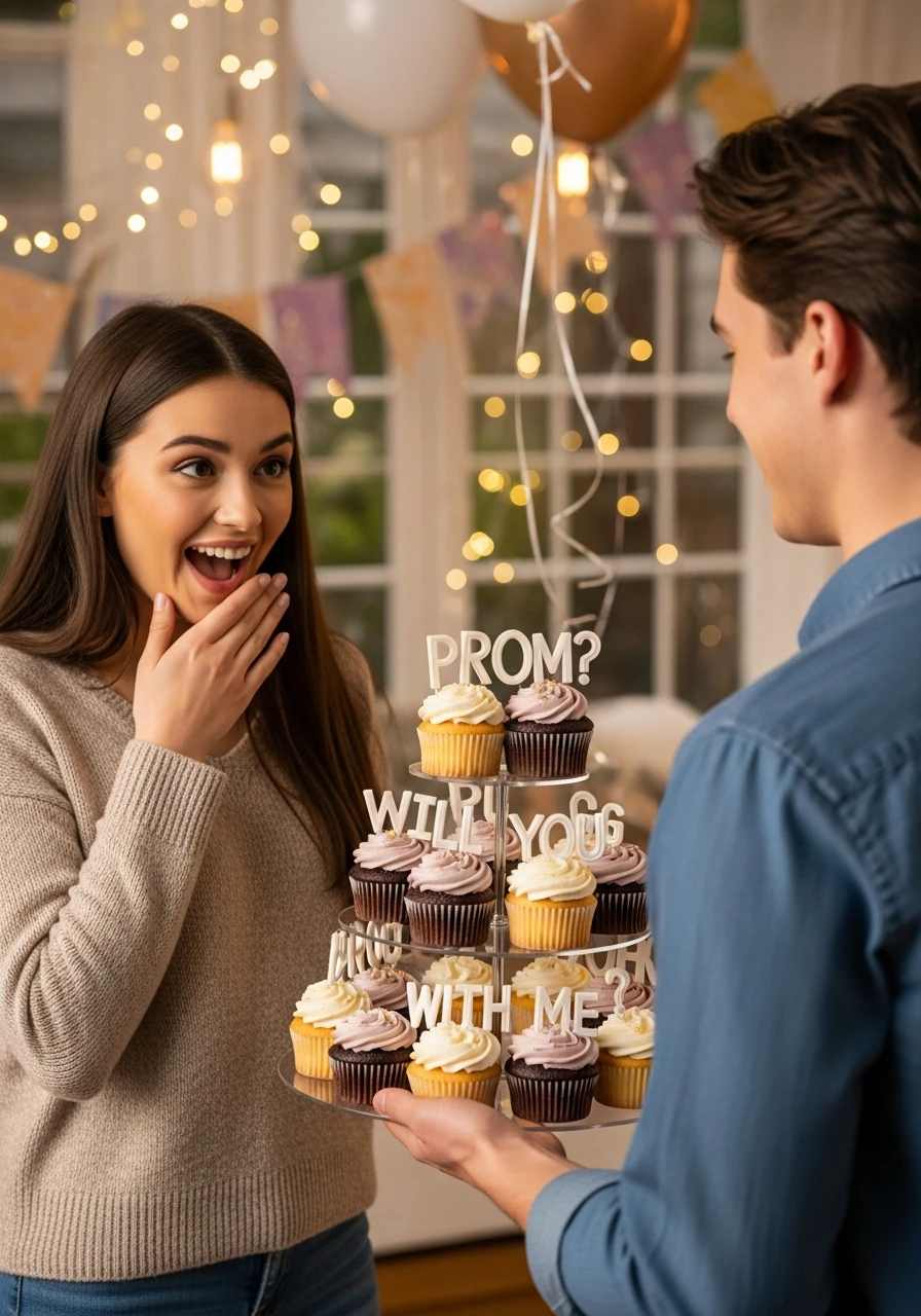 Sweet Cupcake Ask - 40 Promposal Ideas for Girlfriend