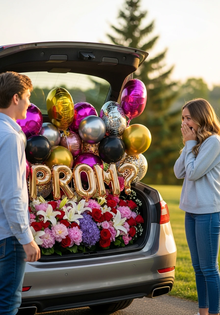 Trunk Full of Joy - 40 Promposal Ideas for Girlfriend