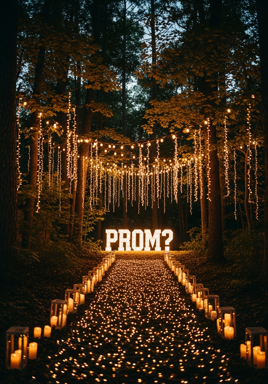 20. Enchanted Fairy Light Forest