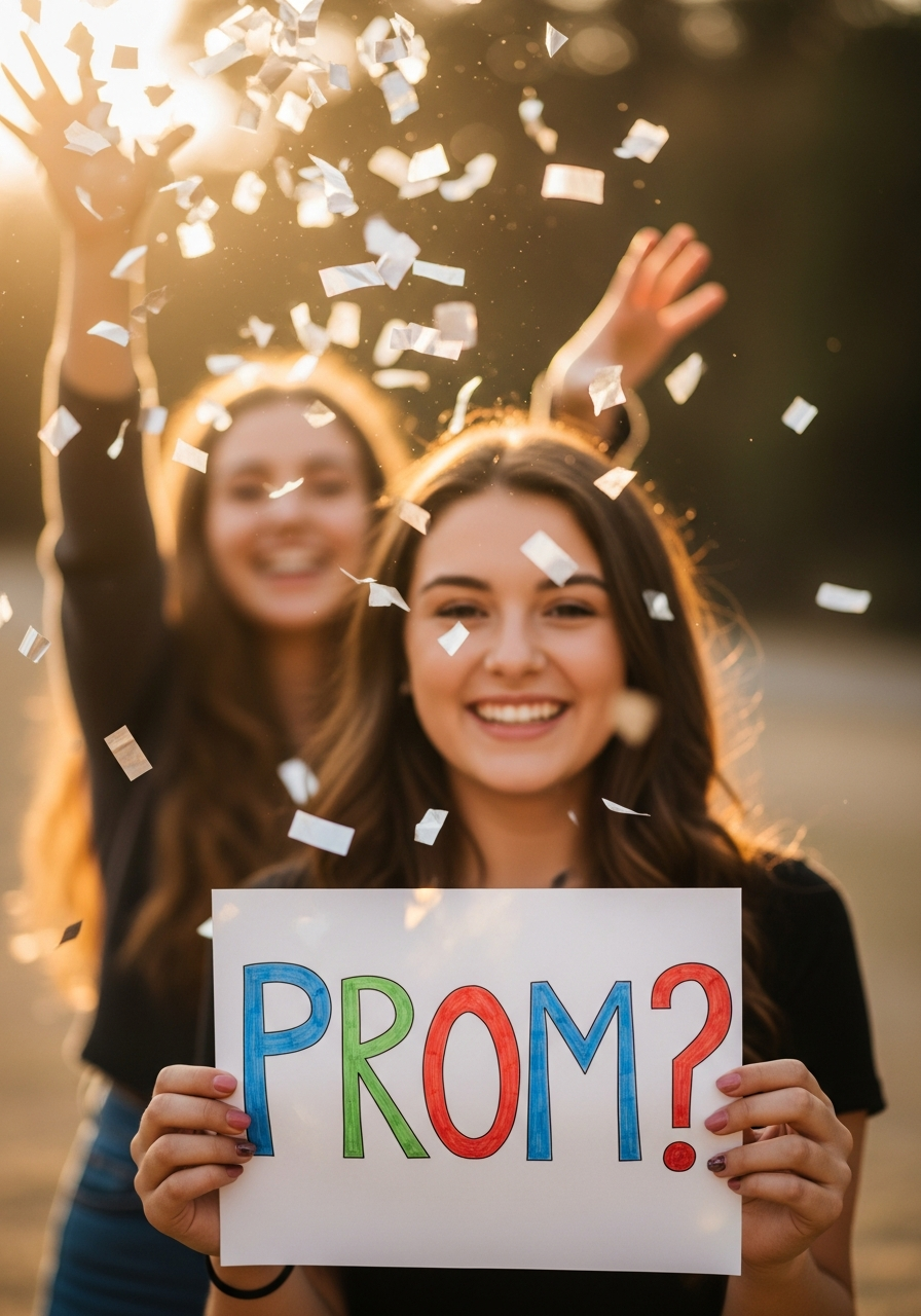 26. Sparkly Confetti Celebration Reveal