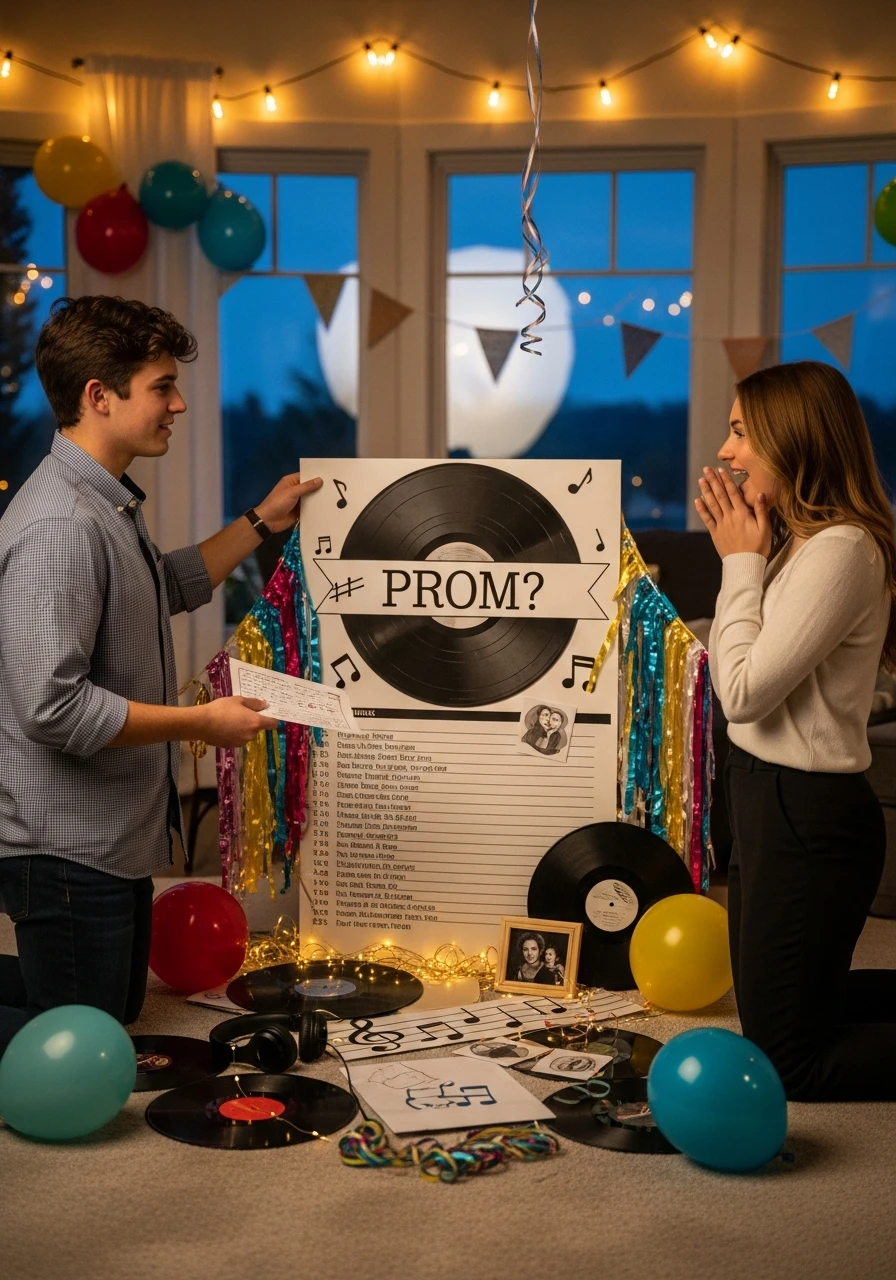 Musical Prom Playlist - 40 Promposal Ideas for Girlfriend