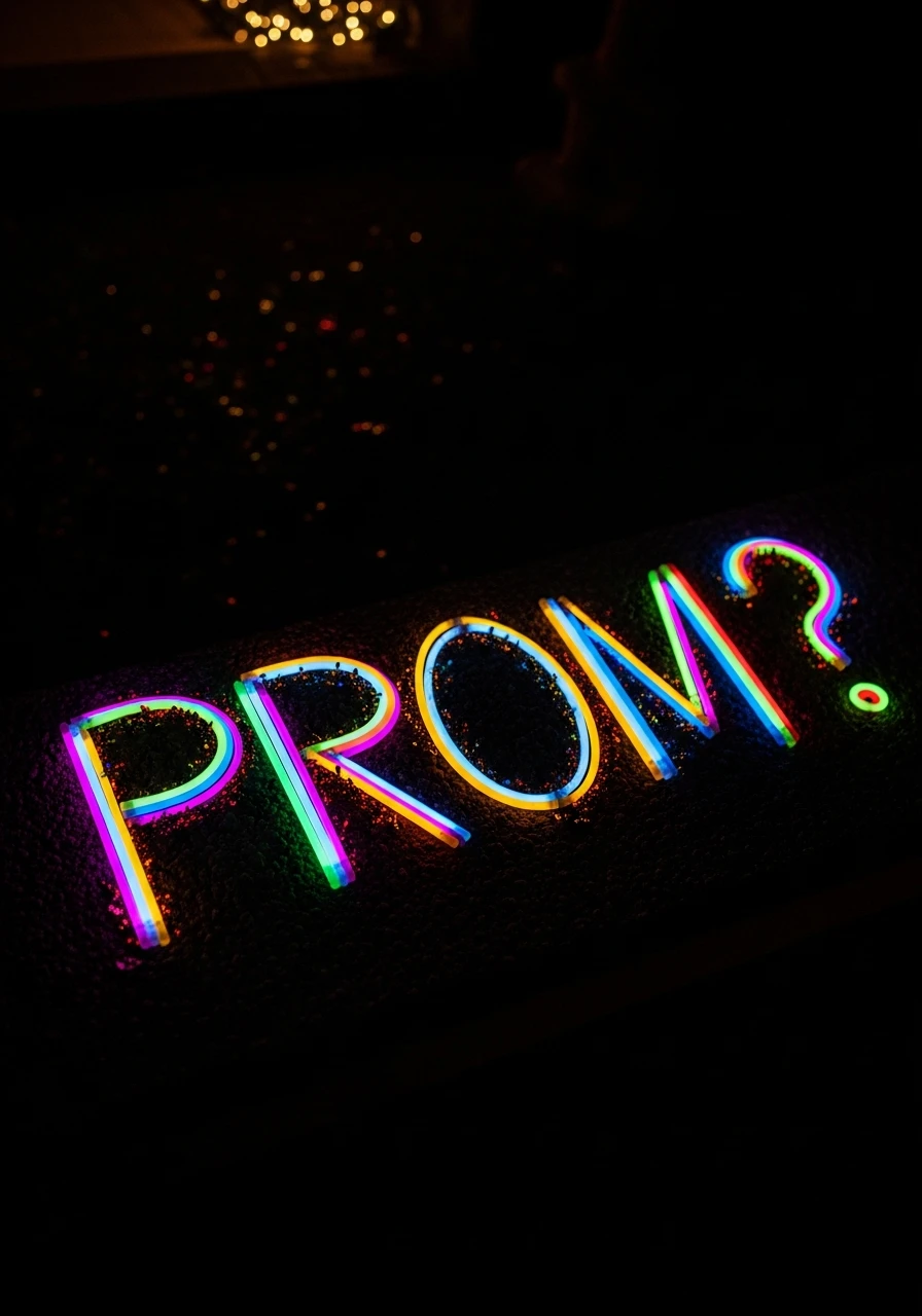 Glowing Prom Night - 40 Promposal Ideas for Girlfriend