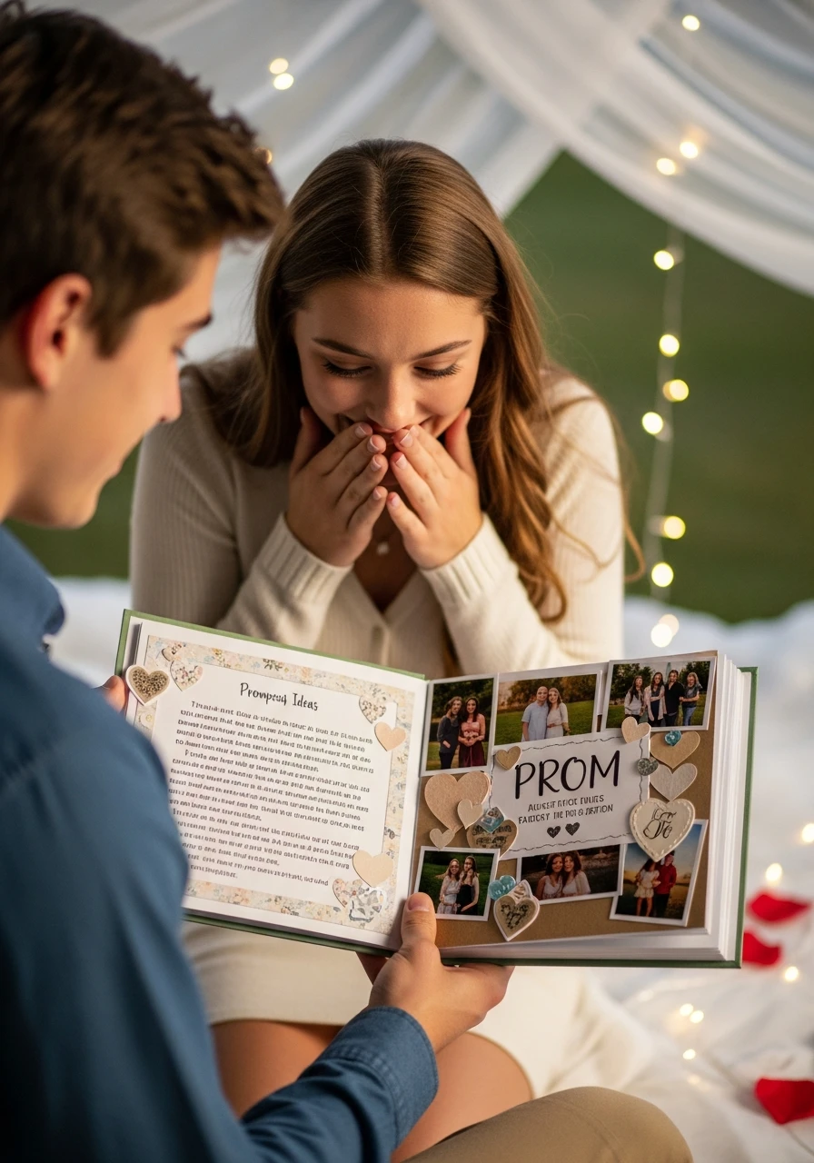 Scrapbook Memories Prom - 40 Promposal Ideas for Girlfriend