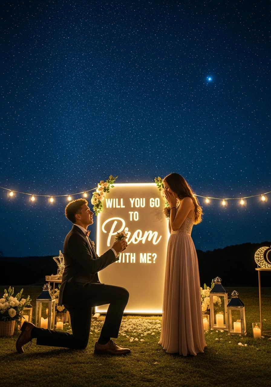 Starry Night Prom - 40 Promposal Ideas for Girlfriend