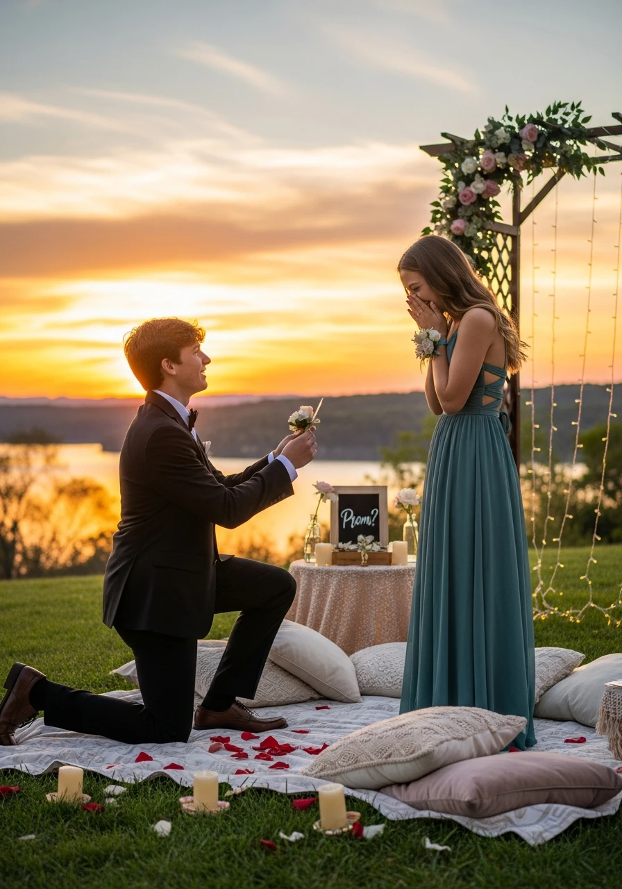 Sunset Romance Prom - 40 Promposal Ideas for Girlfriend