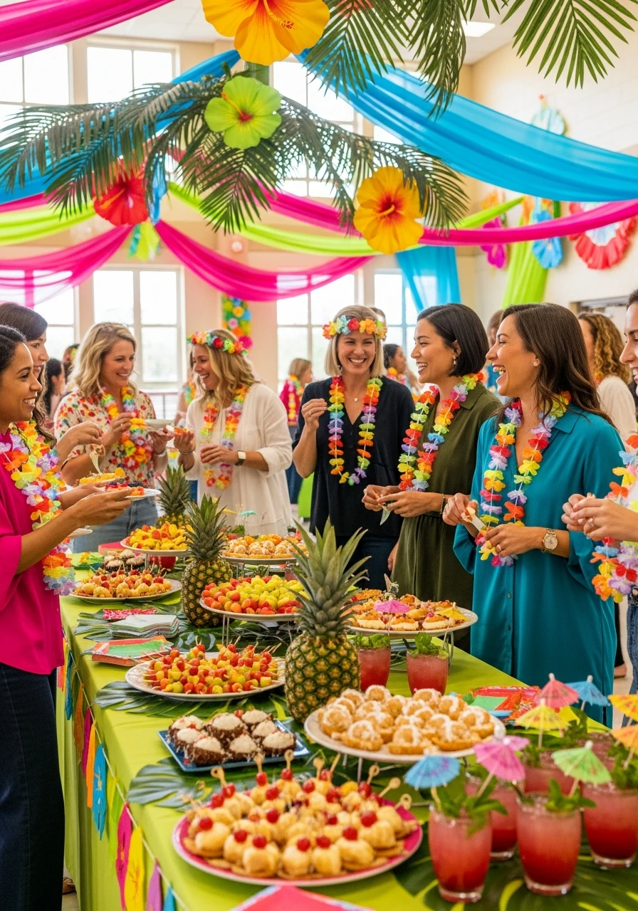 Escape to Tropical Paradise - Teacher Appreciation Week Theme Ideas