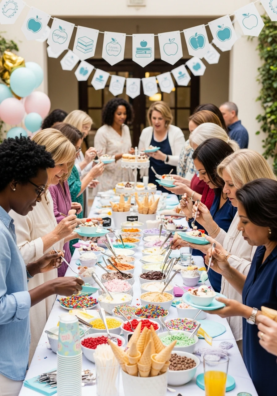 Cool Ice Cream Social - Teacher Appreciation Week Theme Ideas