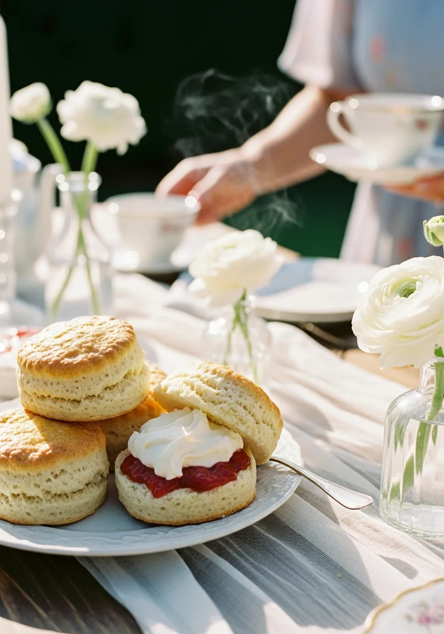 24. Scones with Clotted Cream