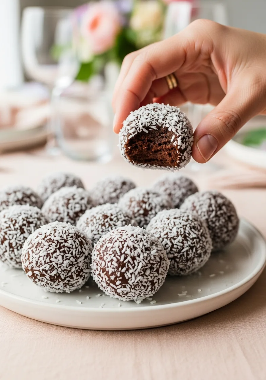 28. Chocolate Coconut Energy Bites