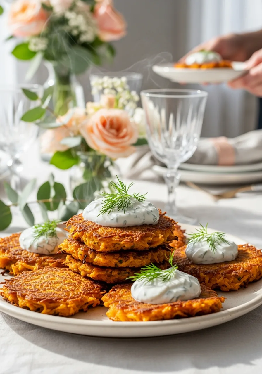 37. Savory Sweet Potato Cakes