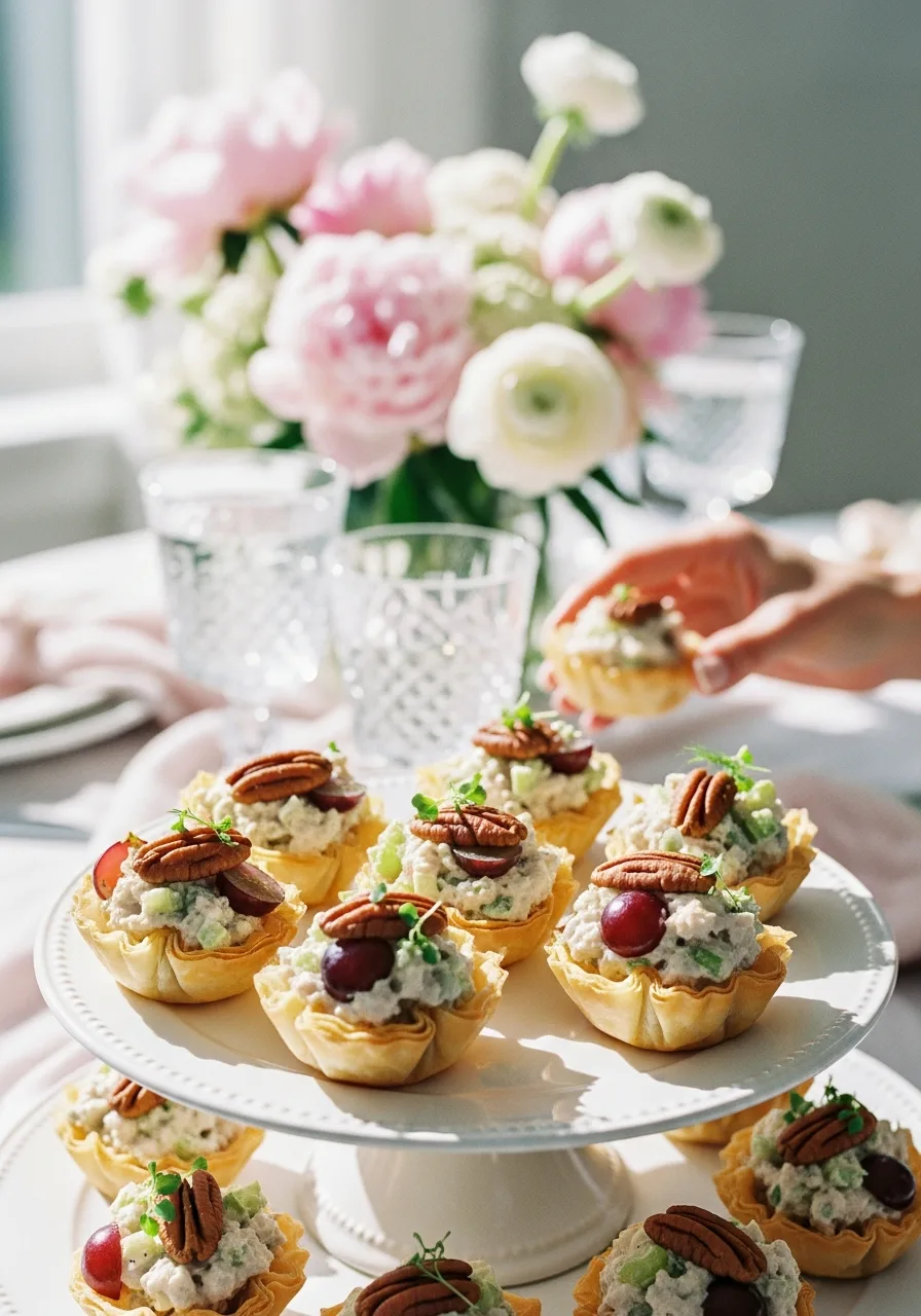 38. Pecan Chicken Salad Cups