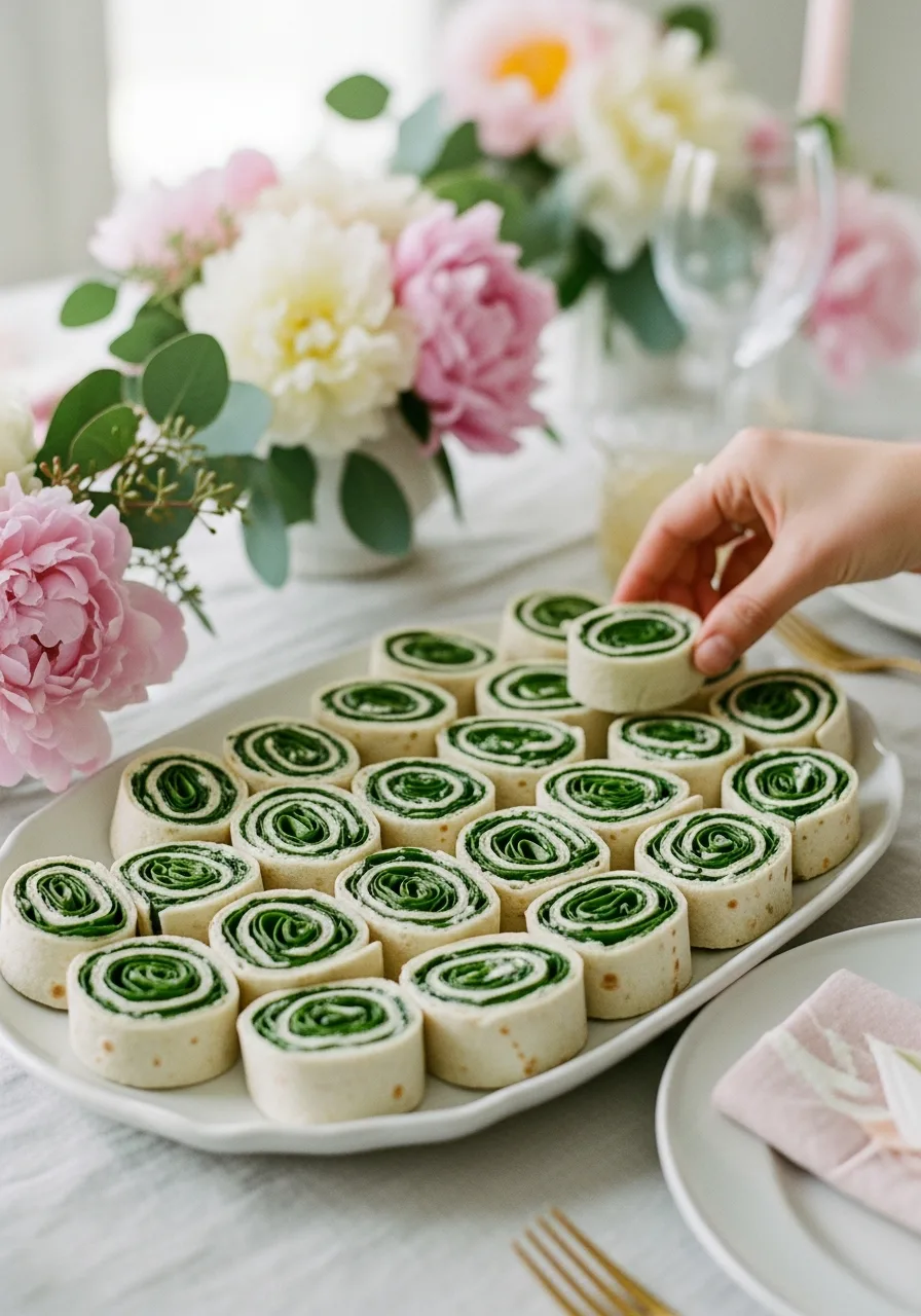4. Fresh Spinach Roll Ups