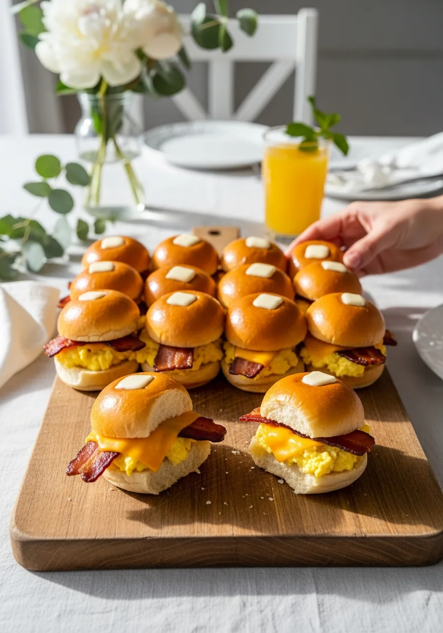 42. Mini Breakfast Sliders