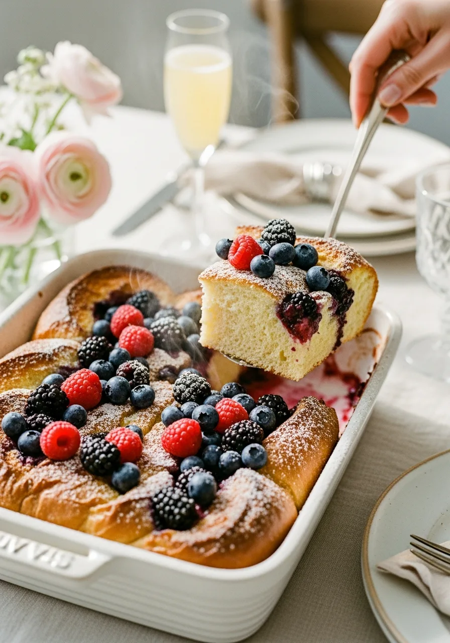 48. Berry French Toast Bake