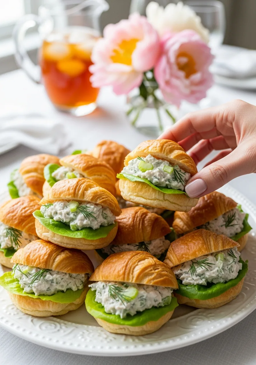 50. Mini Chicken Salad Sandwiches