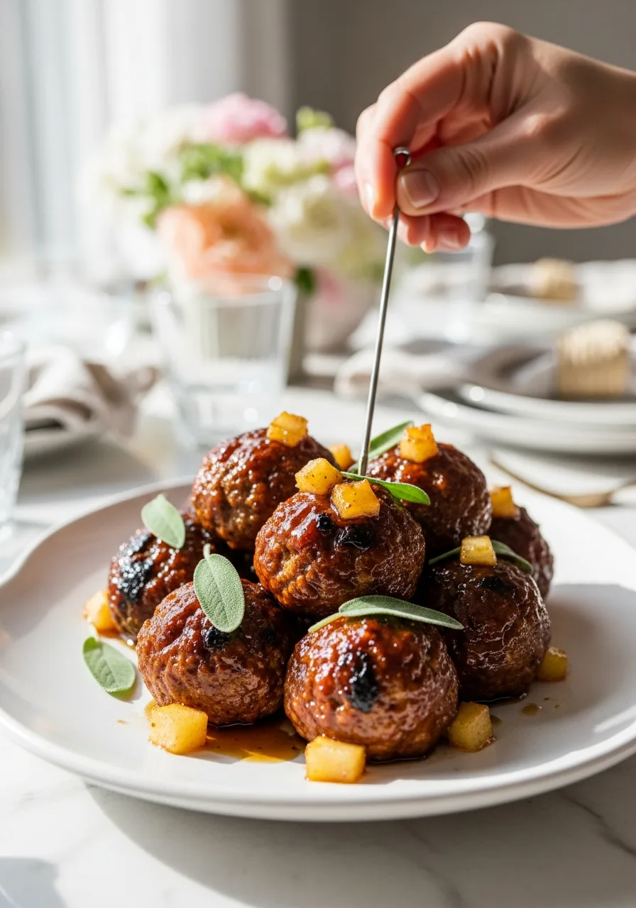 6. Maple Apple Breakfast Meatballs