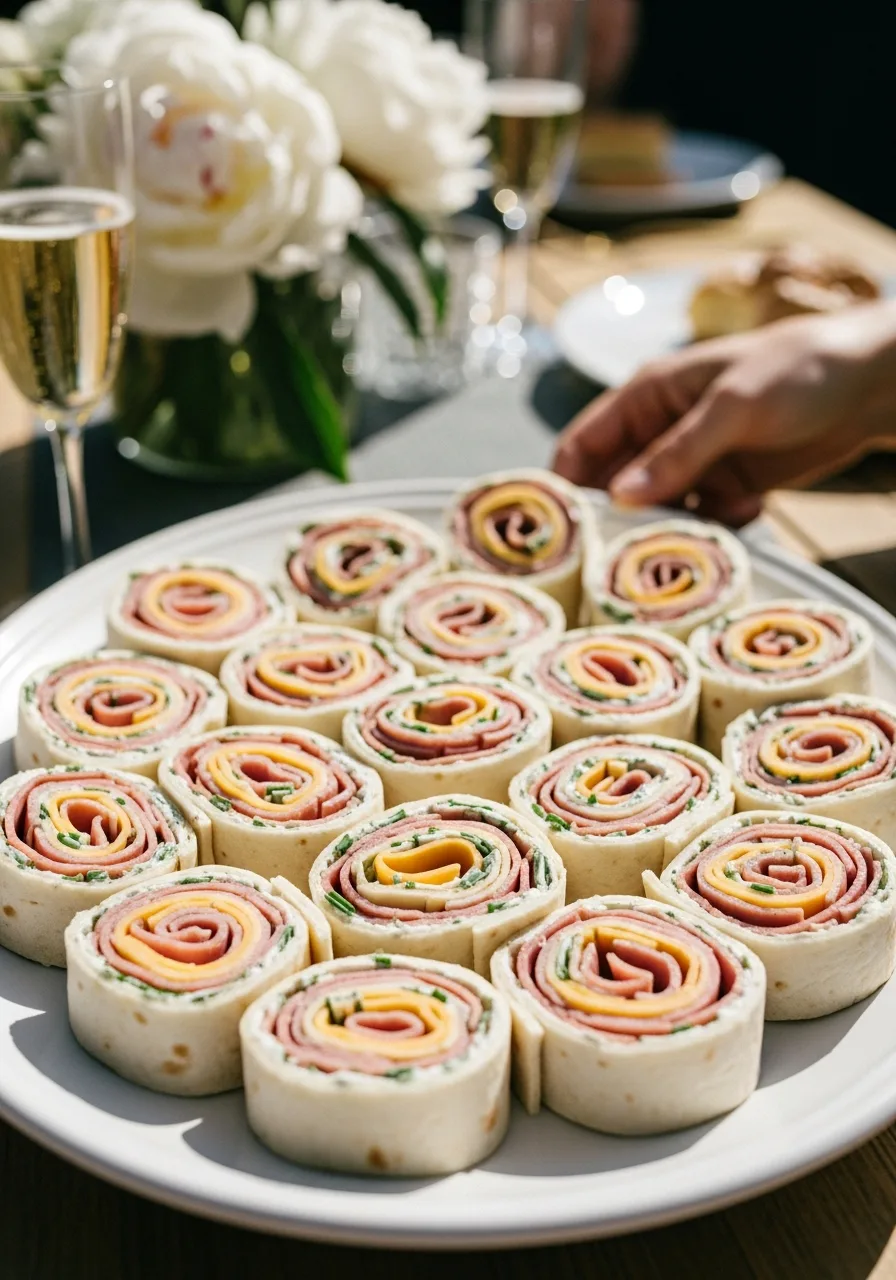 8. Ham and Cheese Pinwheels