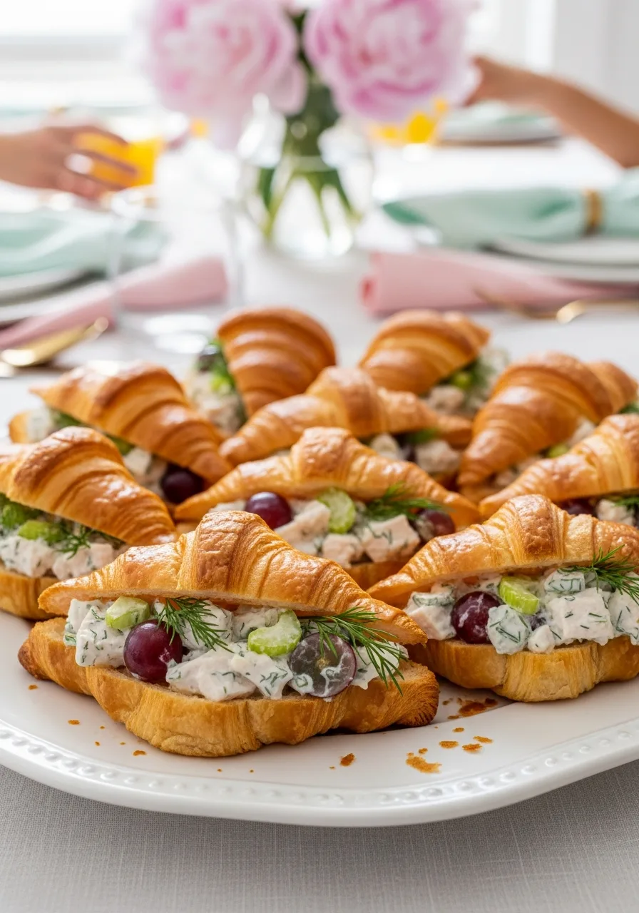 9. Chicken Salad Mini Croissants