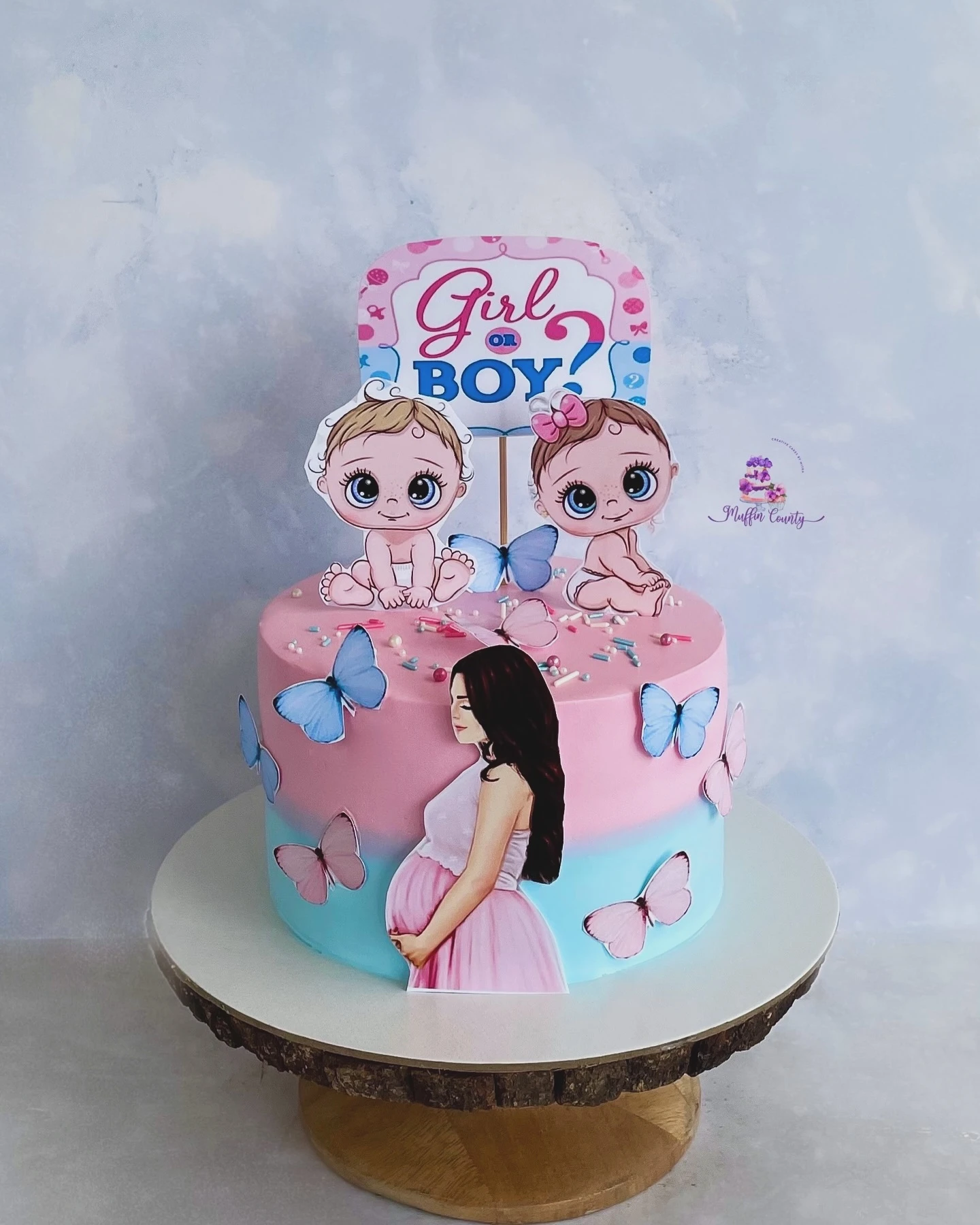 2. Printed Edible Image Cake