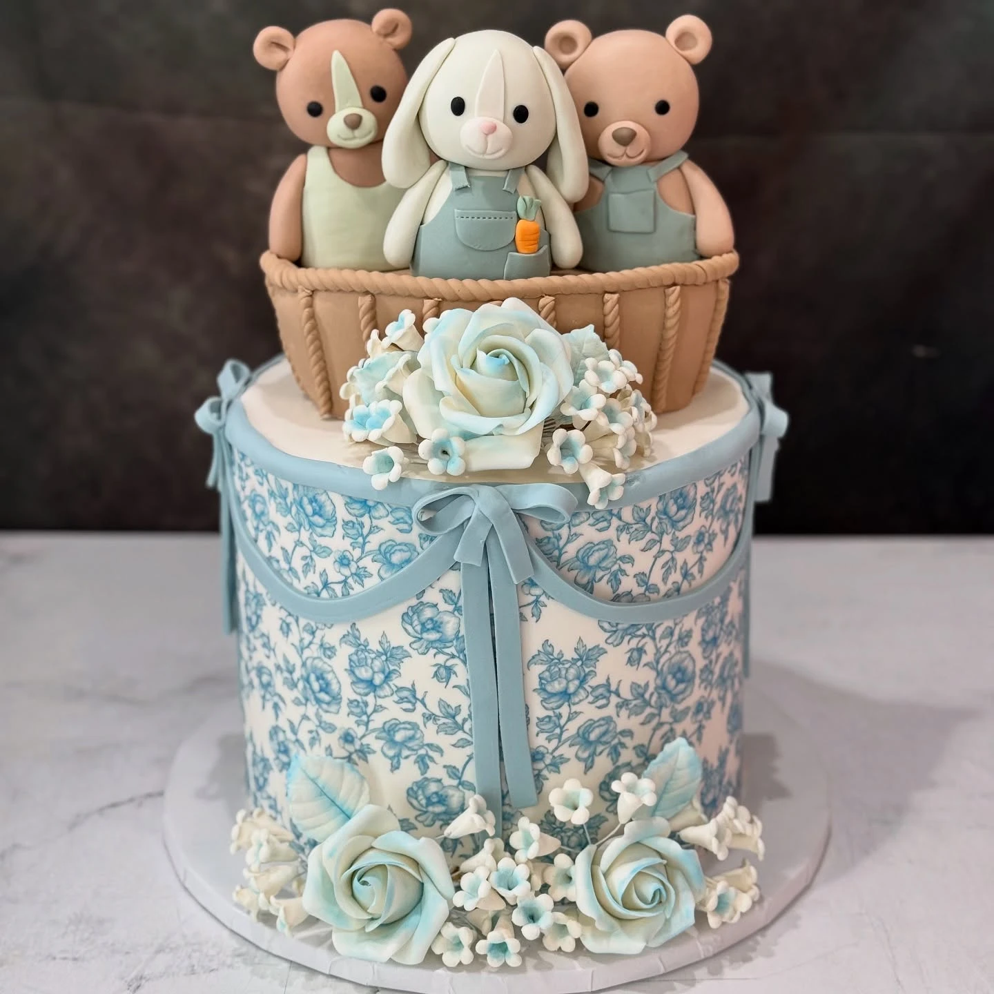 30. Storybook Toy Animal Cake