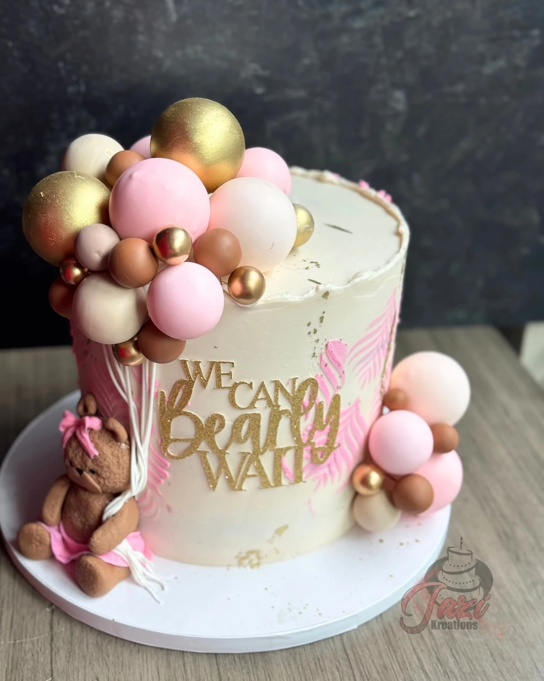 6. We Can Bearly Wait Cake