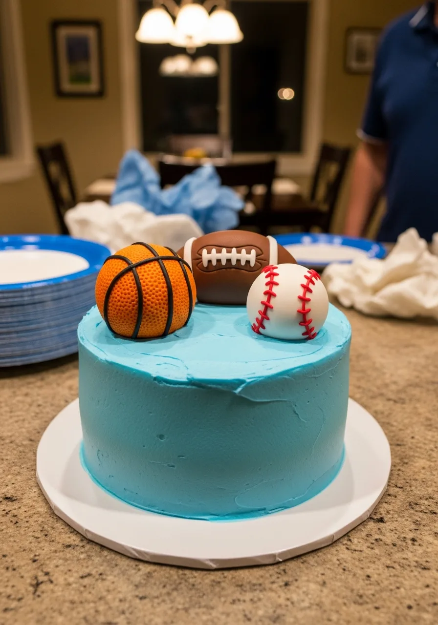 17. Sporty All-Star Boy Cake