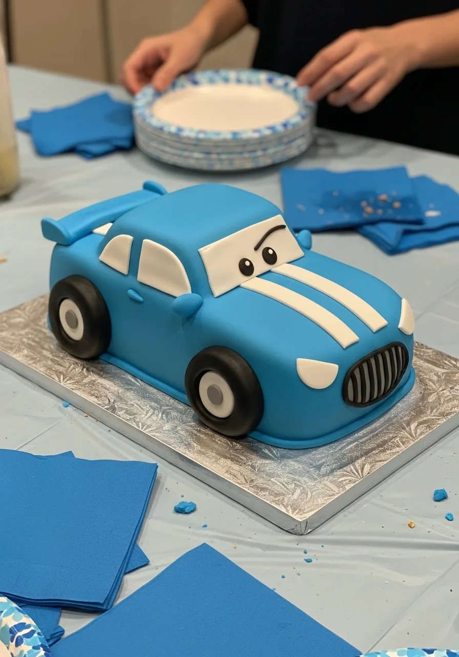 19. Vroom Vroom Car Cake