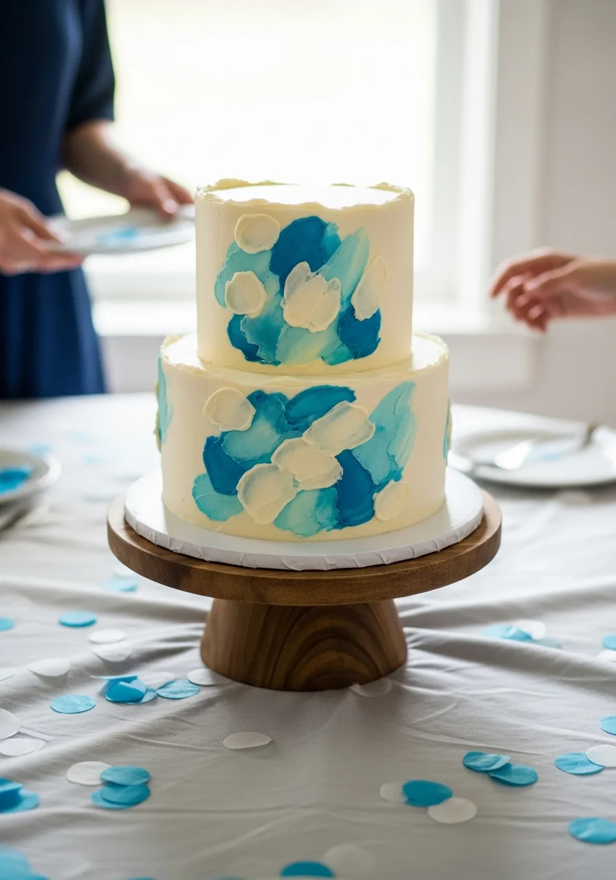 25. Watercolor Blue Art Design
