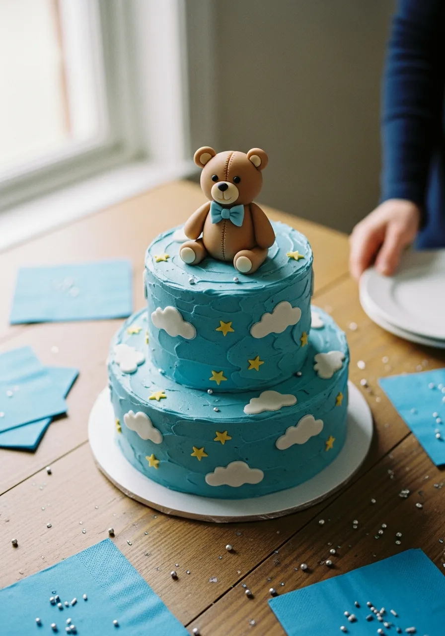3. Teddy Bear Fondant Design