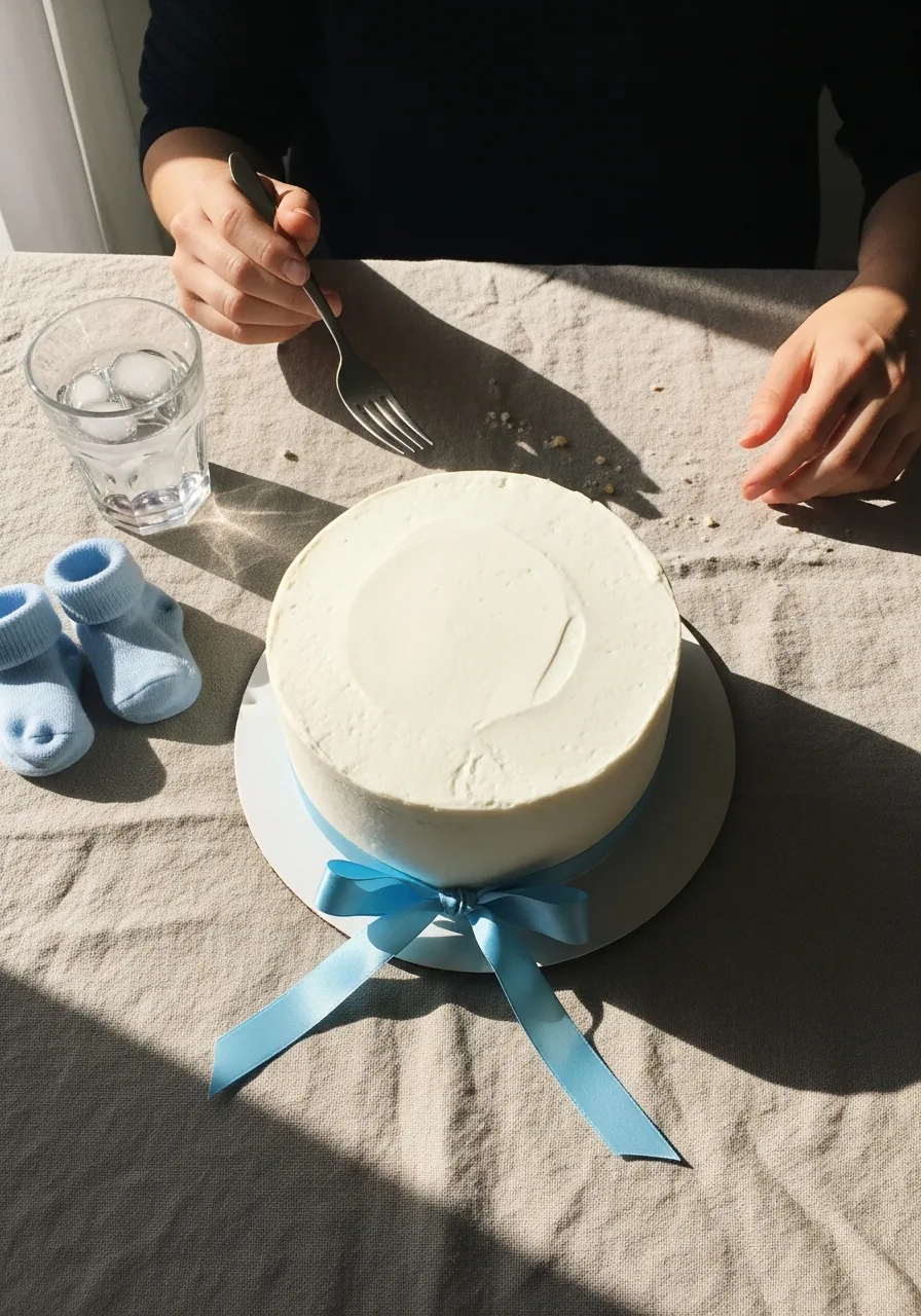 30. Modern Minimalist White Cake