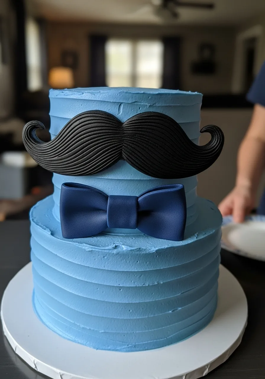 9. Little Man Mustache Design