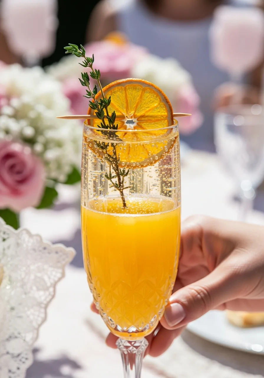 1. Non-Alcoholic Mimosa Mocktail