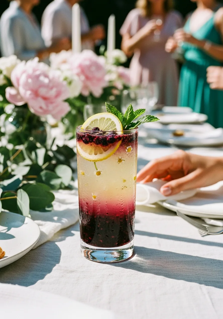 14. Blueberry Lemon Chamomile Cooler